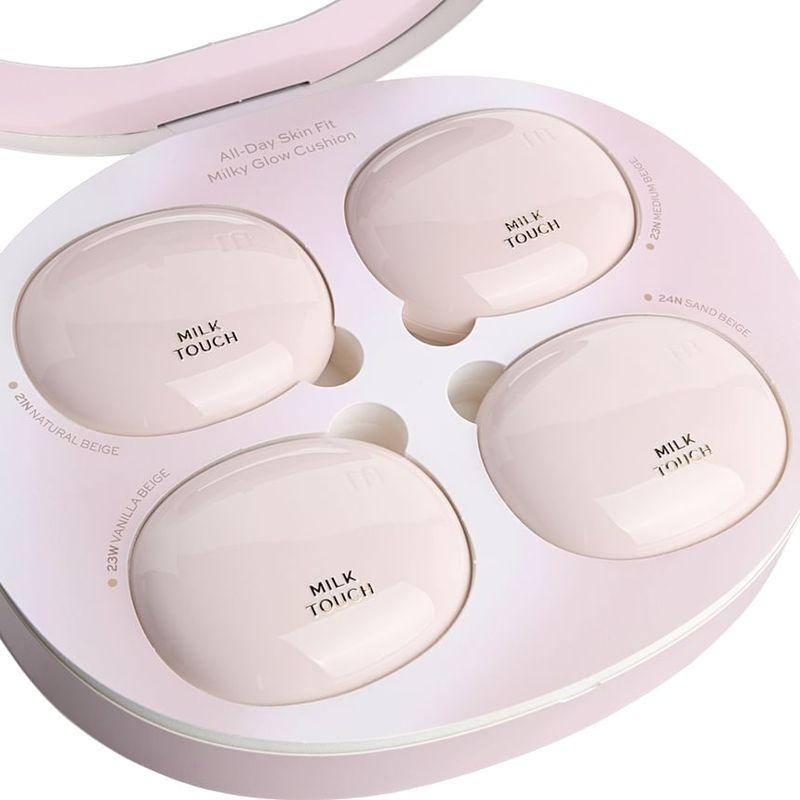 Milk Touch - All-day Skin Fit Milky Glow Cushion 4er Set - 5 Farben