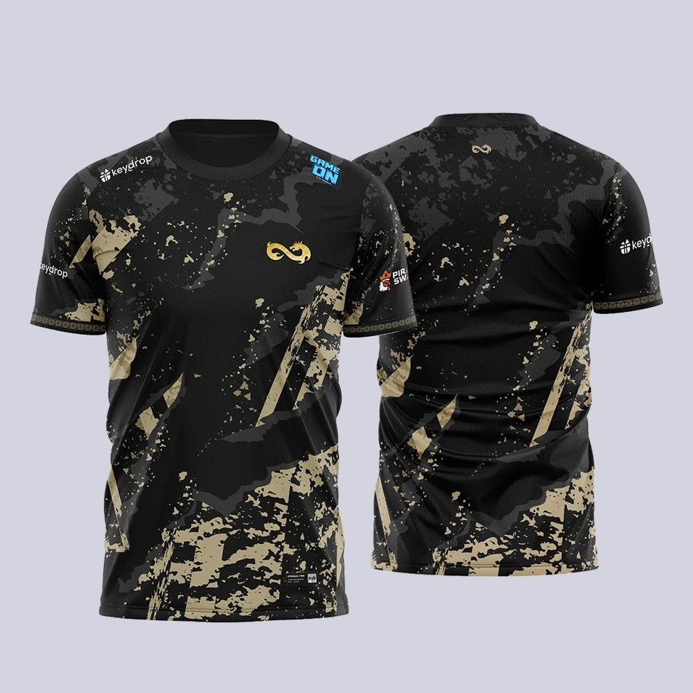 CSGO Esports Tým Eternal Fire 2025 Nové Dresy CS2 Major Herní Tréninkové Soupravy Unisex Street Oversized Top Grafická Trička