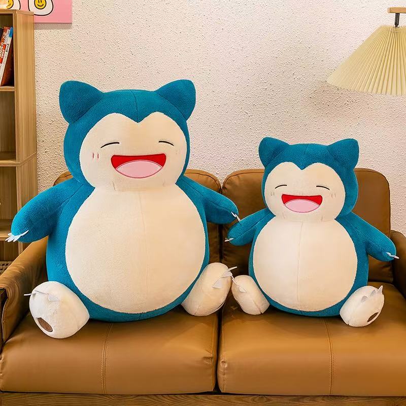 35cm Cartoon Snorlax Plush Toy Anime Movie Pocket Monster New Rare Soft Stuffed Animal Doll For Xmas Gift