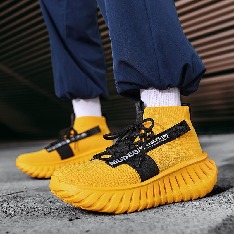 2025 new summer trend fashion casual sports shoes breathable special-shaped bottom large size running shoes men's shoes