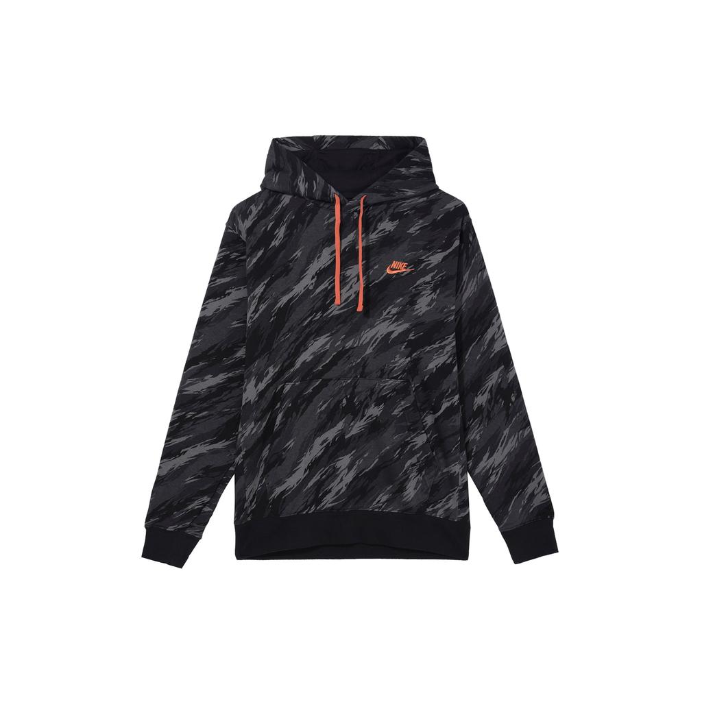 Nike Solid Logo Print Long Sleeve Sweatshirt Men sweatshirt Black DD5126-010