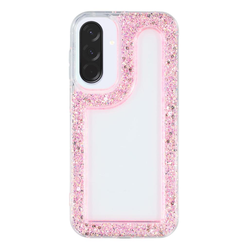 For Samsung Galaxy A36 5G Case Glitter Epoxy Soft TPU Clear Back Cover
