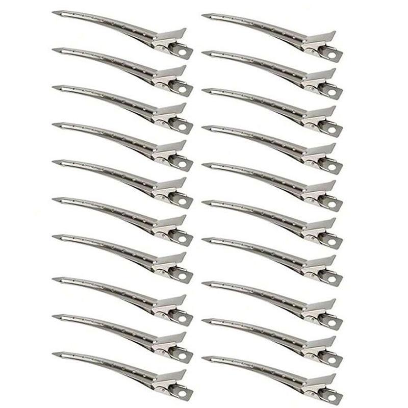 

Metal Duckbill Hair Clip for Styling and Perming серебряный