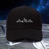 Mushroom Outline Art Baseball Cap Unisex Polyester Casual Adjustable Sport Sun Hat