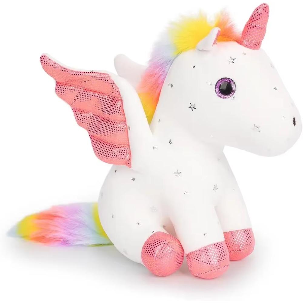 Einhorn Stofftier Weiche Einhorn Plüschtiere Regenbogen Rosa Einhorn Geburtstagsgeschenk für Mädchen Baby Kleinkind Kinder Party Heimdekoration