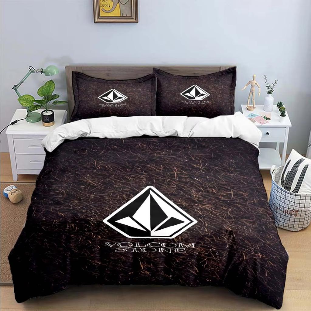 Nuovi Set Biancheria da Letto V-VOLCOM con Stampa 3D Raffinato Set di Biancheria da Letto Copripiumino Set Copripiumino Set Biancheria da Letto Regalo di Lusso Tessile per la Casa