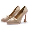 - Sexy pointed thin heel one-word high heels for women's autumn new waterproof table, not tired feet, single shoes for women
