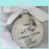 Cherished Angel In Heaven Memorial Decor With Colorful Feather And Plastic Ball Ornament