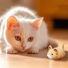 Electric Fake Rat Cat Toy Interactive Electronic Realistic Plush Mouse Toy Automatic Moving Kitten Self Play Exercise Toy for Indoor Cats
