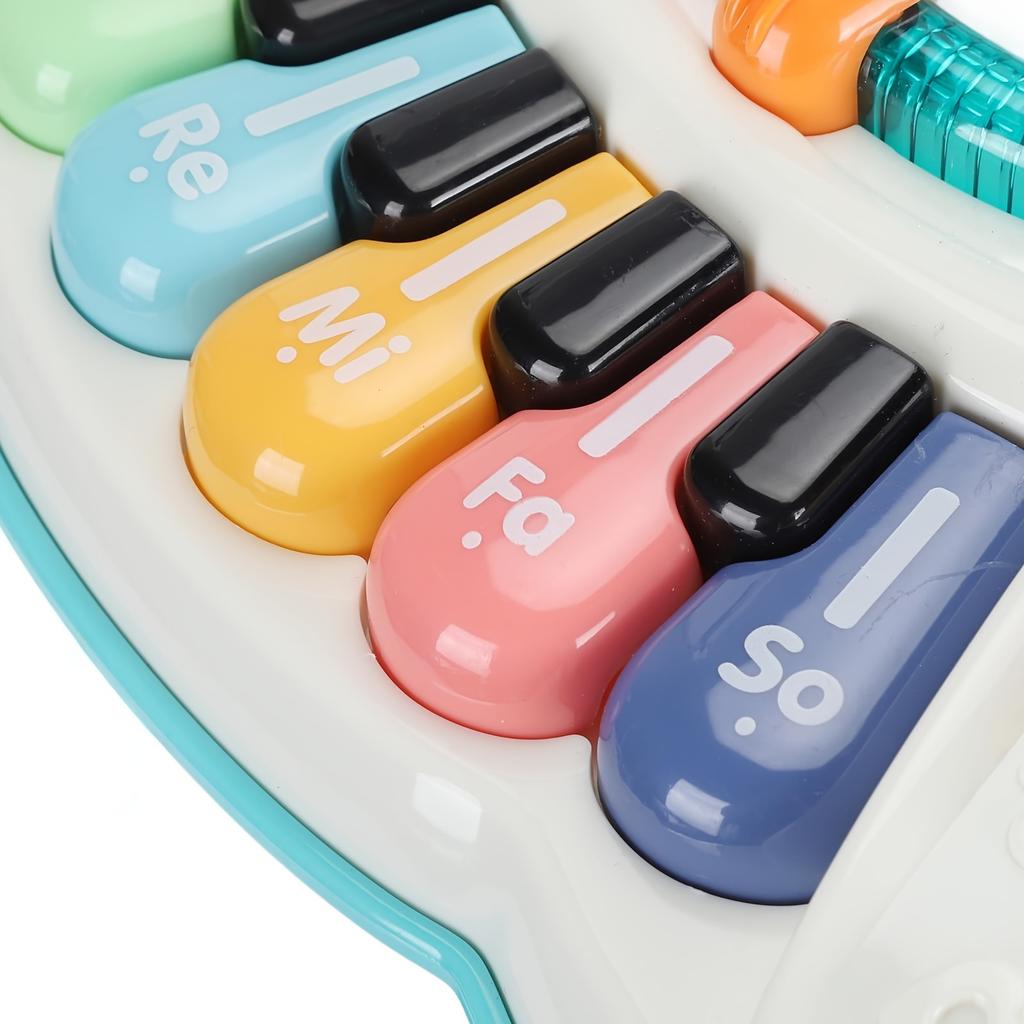 Multi-function early education music table, children's learning table, electric sound and light activity center with detachable