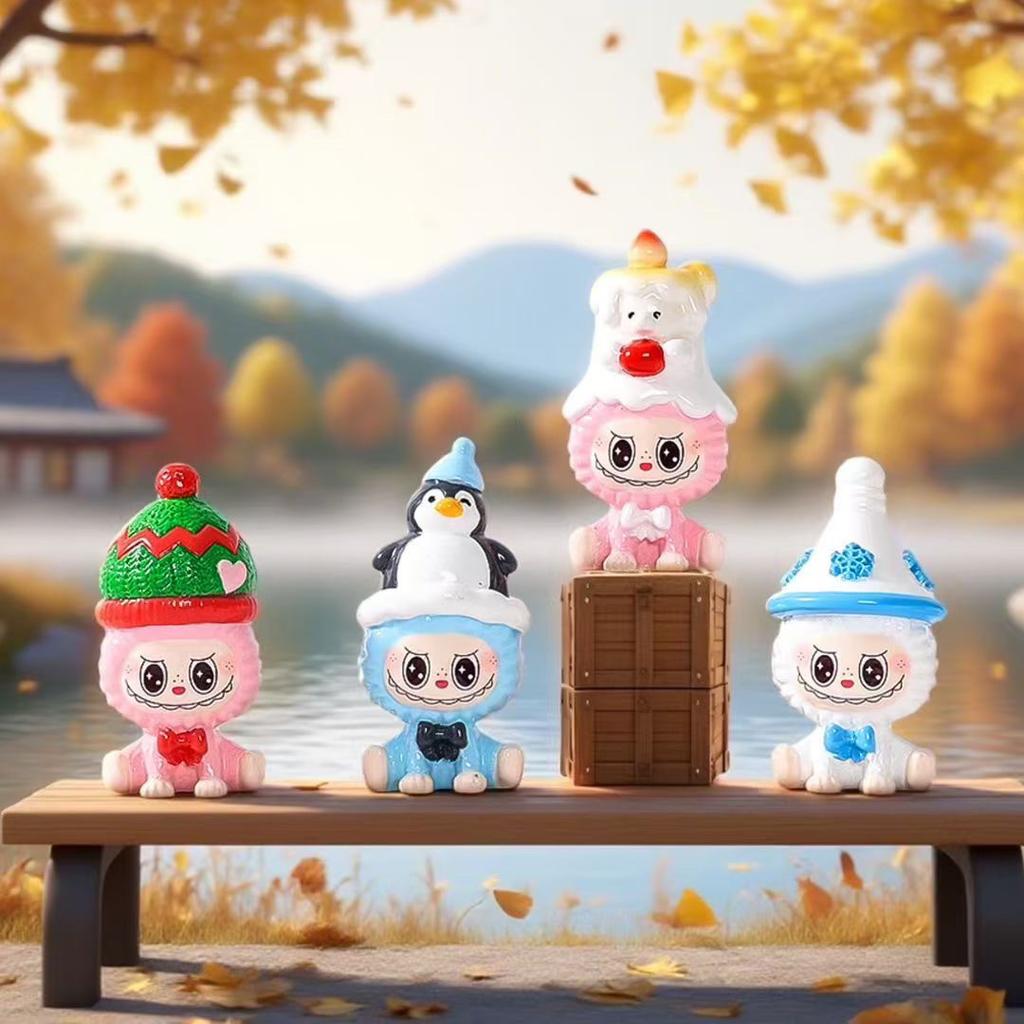 Kreatywne Świąteczne Urocze Ziarno Pudełko Niespodzianka Lalka Kreskówkowa Dekoracja na Biurko Samochodowa Modna Zabawa Kreatywny Prezent DIY