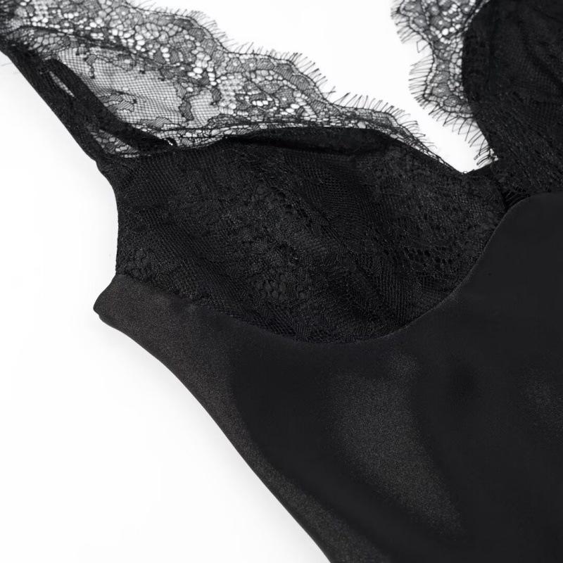 Autumn Women's Lace Texture Slim Fit Versatile Camisole Top