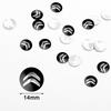 10Pcs 14mm Car Key Remote Control Decor Key Emblem Sticker Accessories For Citroen C4 Picasso Xsara C5 Aircross Cactus C1 C2 C3