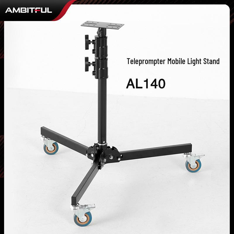 Ambitful ZhiJie Tripod Teleprompter Stand with Large Screen and Heavy Duty Floor Lamp - Models T16/T22.