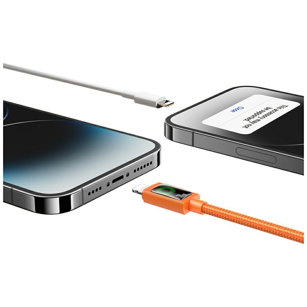 USAMS SJ774 PD 30W USB-C/Lightning cable 1.2m orange