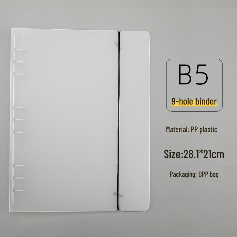 B5 DIY Notizbuch mit losen Blättern, schwarzem Papier und dicken leeren schwarzen Kartonseiten