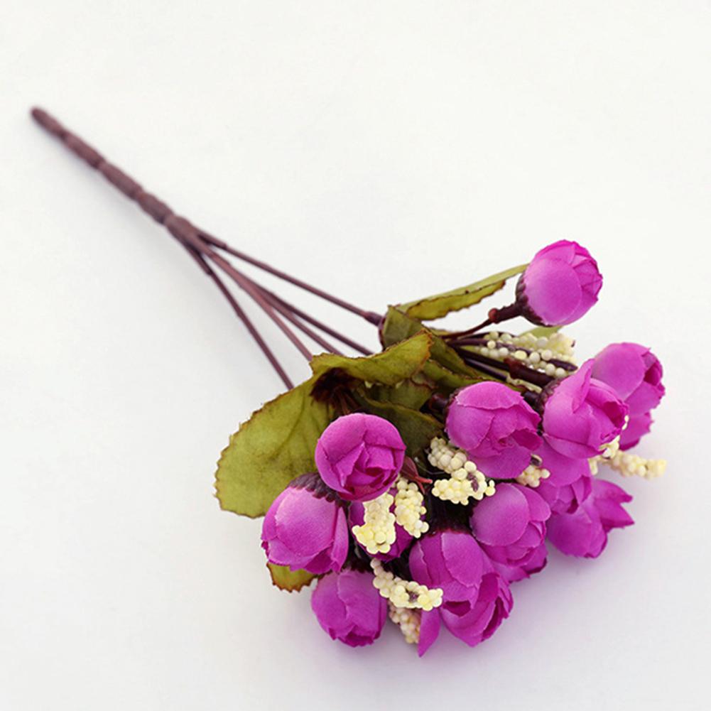 Artificial Rose Small Bud Christmas Decorations DIY Heads