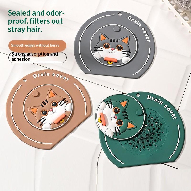 Couvercle de Bonde de Sol Anti-Insectes Bouchon de Vidange Réutilisable Couvercle de Tuyau d'Égout Bouchon de Vidange de Baignoire Douche Anti-Odeur Universel