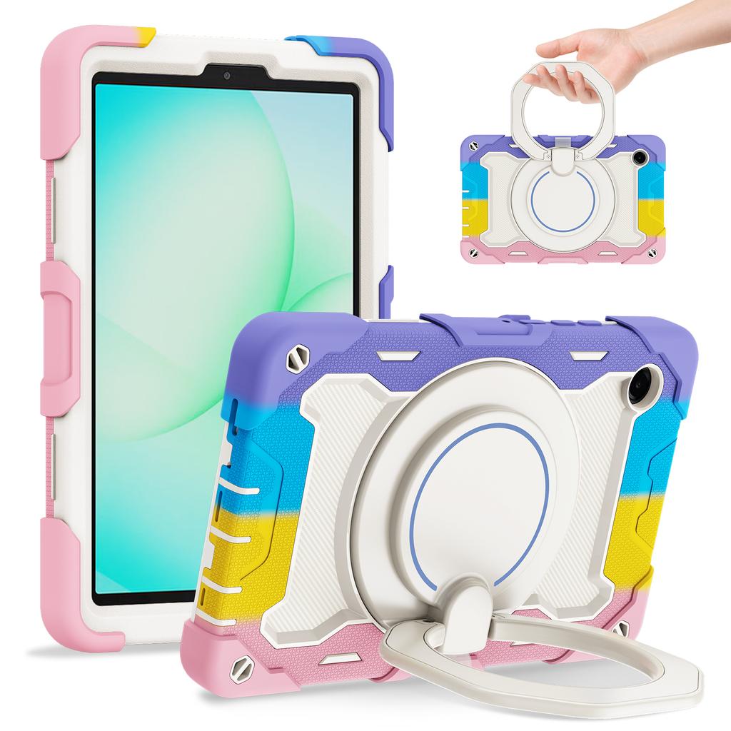 Capa para Samsung Galaxy Tab A11 com Suporte PC + Silicone à Prova de Choque Capa Robusta para Tablet