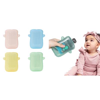 Praktischer Lebensmittelbeutelhalter, sauberer Snackbeutelhalter, Lebensmittelpresse für Kleinkinder, PP-Beutel, kein Verschütten oder Quetschen mehr