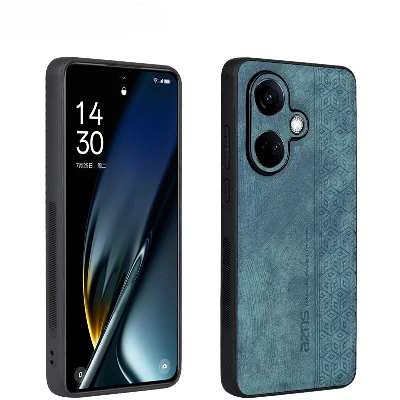 Luxury 3D Embossed Leather Case for Oppo K10 K11 K10 Pro One Plus Nord CE3 CE2 Lite Skin Feel Soft Edge Rugged Bumper Back Cover