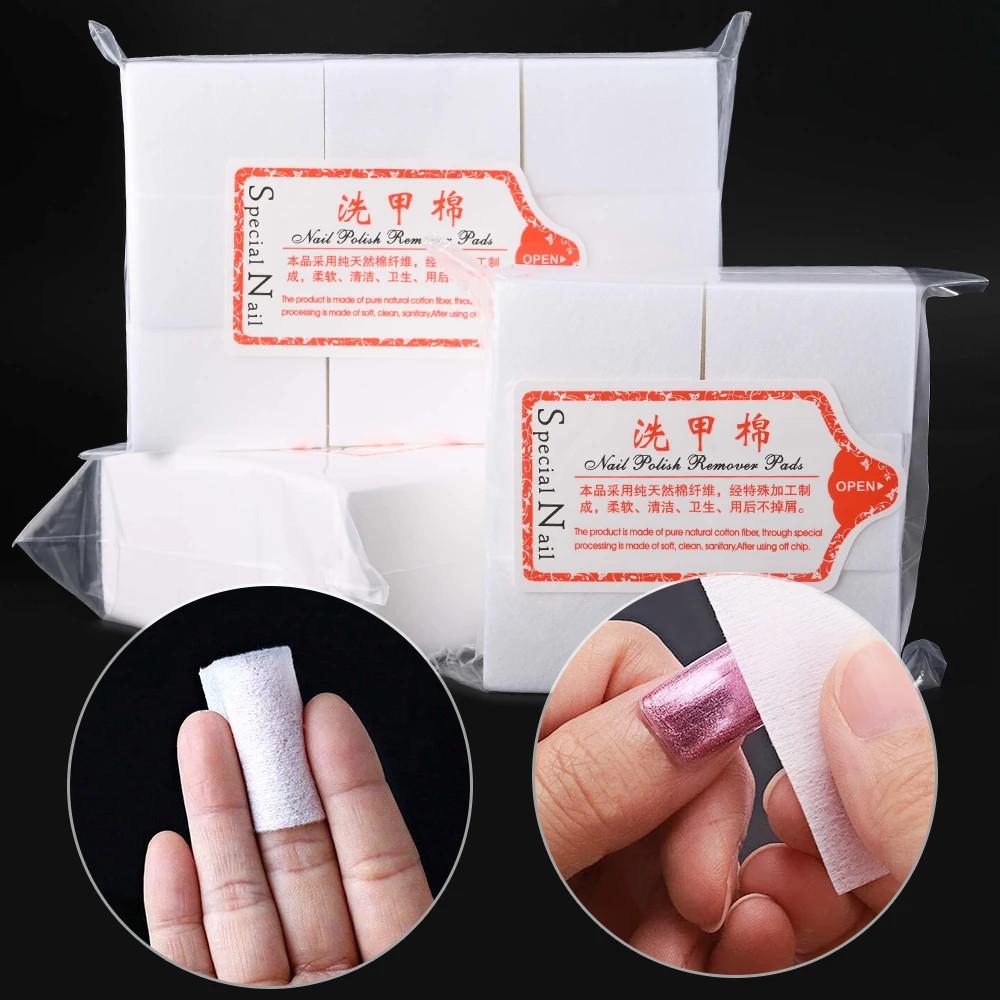 Lint-Free Nail Cotton for UV Gel Polish Removal Wipes Paper Pads Soft Non Woven Nail Cleaner Pad