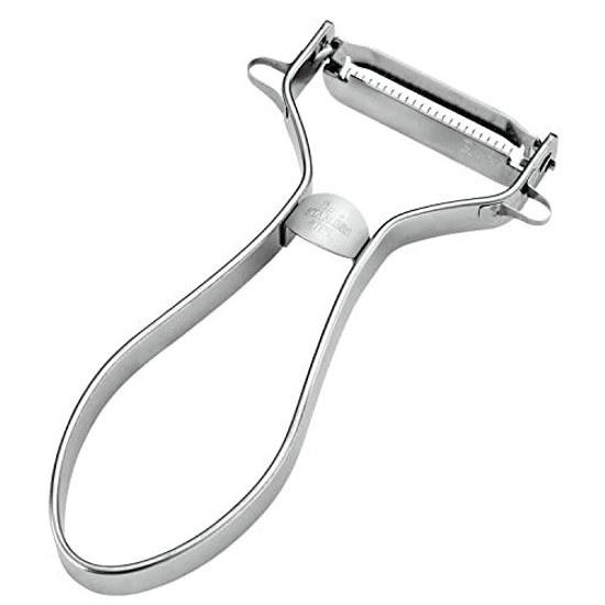 Shimomura Kougyou Japan-made Pro Grade Quick Tsumapira Peeler Dishwasher Safe PG-636 Silver