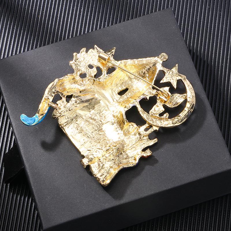 Fashionable Enamel Castle Star Moon Pegasus Magician High-end Women's Accessories Brooch