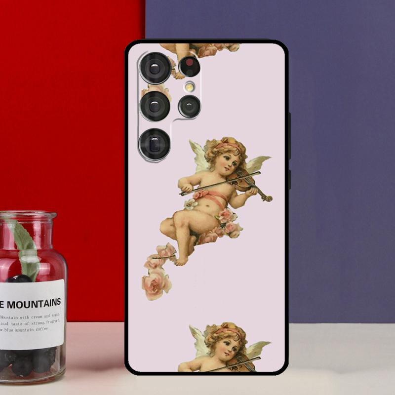 Renaissance-Engel im Himmel Hülle Case Für Samsung Galaxy S25 Ultra S9 S10 S20 S21 S22 Plus S23 Ultra S24 FE Handyhülle