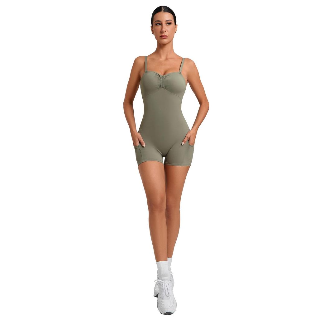 Women's Multi-Wear Yoga and Running Jumpsuit with Side Pockets