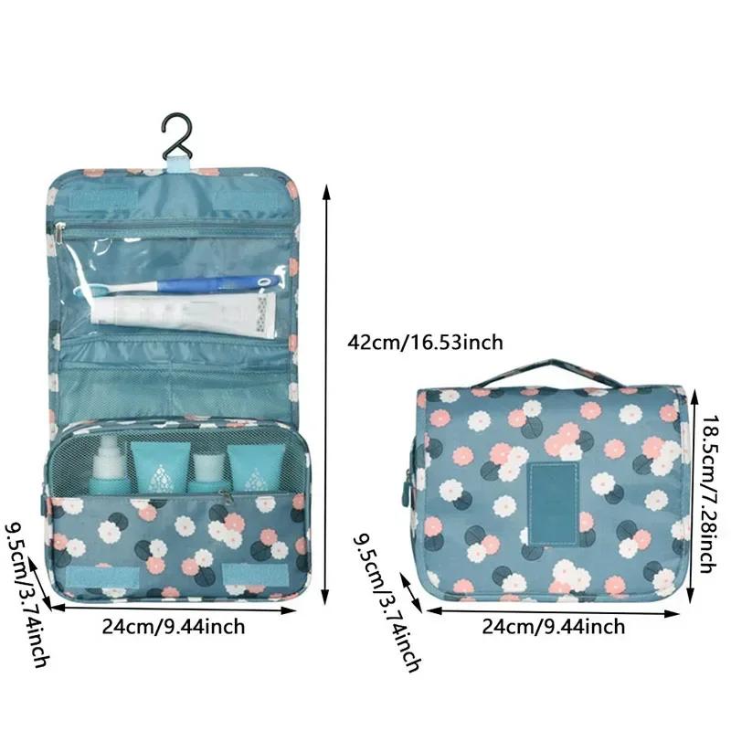 Multifunctional Travel Hook Makeup Bag Cosmetics Storage Bag Waterproof Toiletries Beauty Organizer Ladies Bathroom Storage Bag