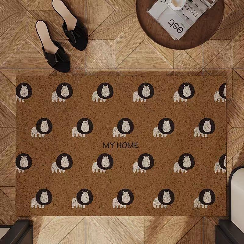 Luxury Coir Horse Door Mat: Elegant Non-Slip Entryway Rug