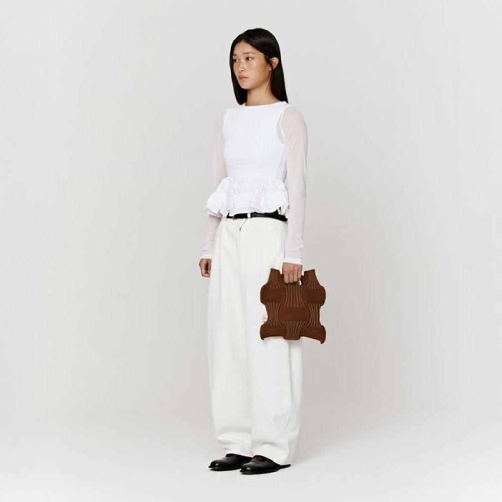 Pleatsmama New Bow Bag Camel