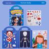 Cross-Border Activity Handbag: Jelly Stickers & Quiet Scene Puzzle Book for Kids