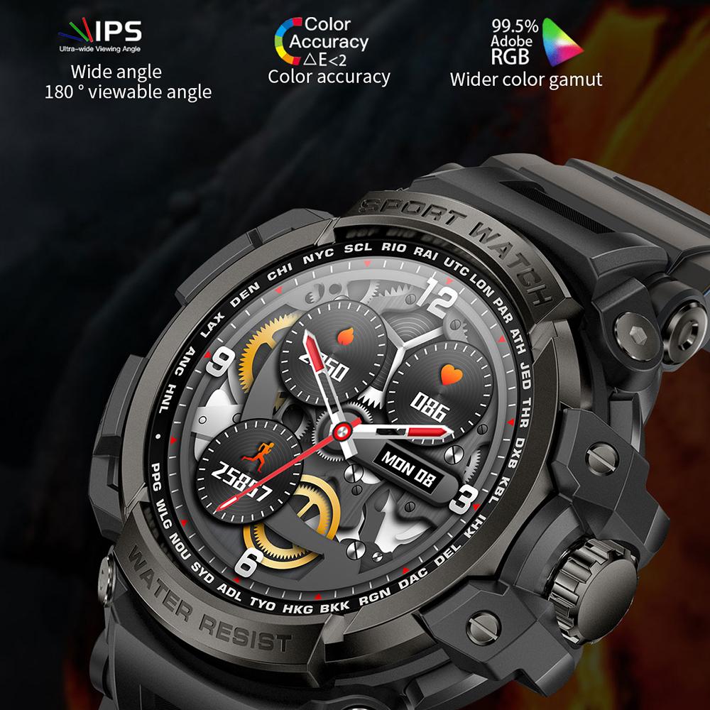 LC16PRO 1.32-inch Heart Rate Monitor Outdoor Sports Bracelet Bluetooth-compatible Call Smart Watch