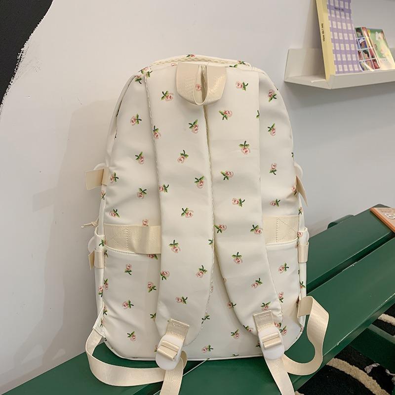 Zaino floreale ins giapponese Fengsen piccolo e fresco stile college borsa da scuola per ragazza zaino da viaggio per studente universitario donna