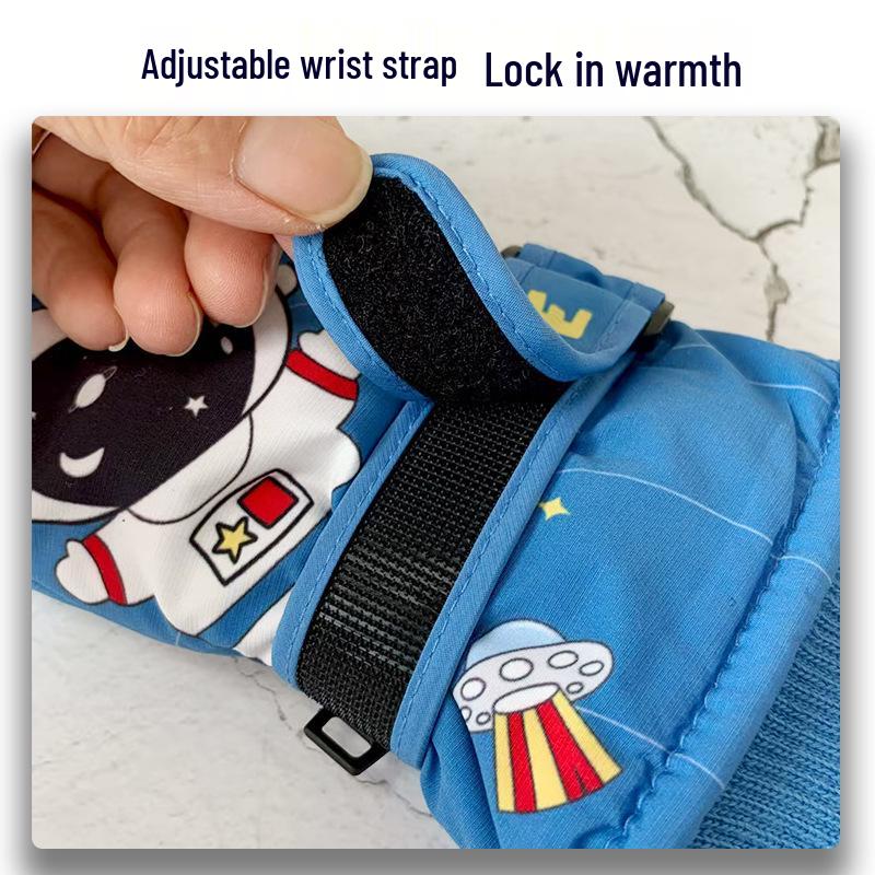 Cartoon Wasserdichte Winter Skihandschuhe für Kinder - Dick, Warm, Rutschfest, Kältefest