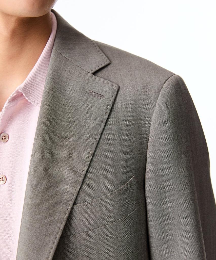 Man On The Boon Tropical Wool Single Suit Jacket_Beige 4714151009