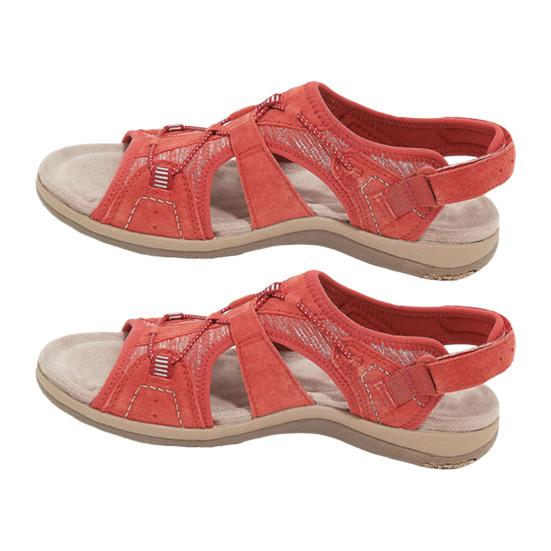 1 Paar bequeme Damensandalen Low Top Bequeme Sommer-Freizeit-Strandurlaub-Sandalen