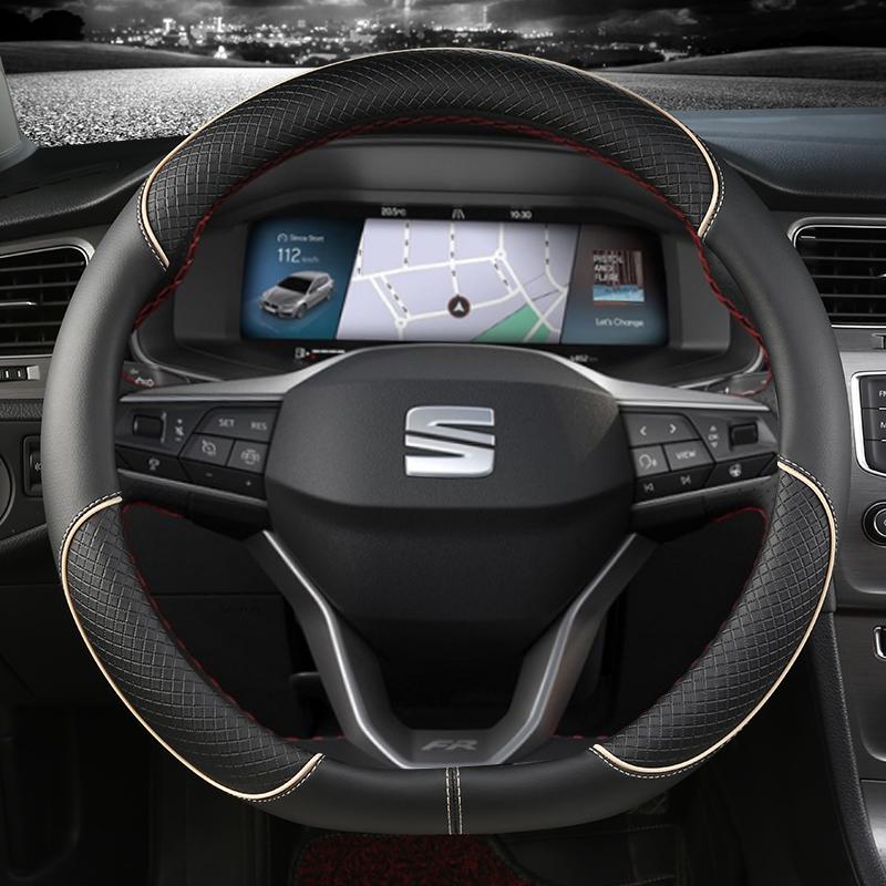 Für Seat Arona FR Xperience 2017~ Auto-Lenkradbezug aus PU-Leder, rutschfest, Autozubehör, schneller Versand