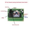 12V Wireless 4-Channel Receiver Switch for Garage Door & Motor Control