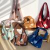 Einfache Stern-Stickerei Wildlederimitat Damen-Umhängetaschen Vintage Vielseitige Damen-Handtasche Lässige Große Kapazität Damen-Tragetasche