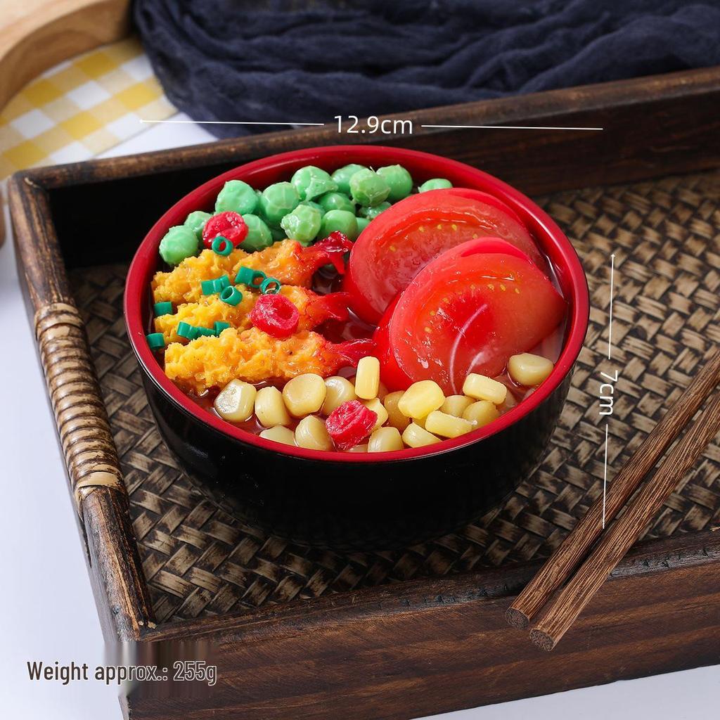Creative Udon Noodle Bowl Ramen Piggy Bank for Film and Photography Props