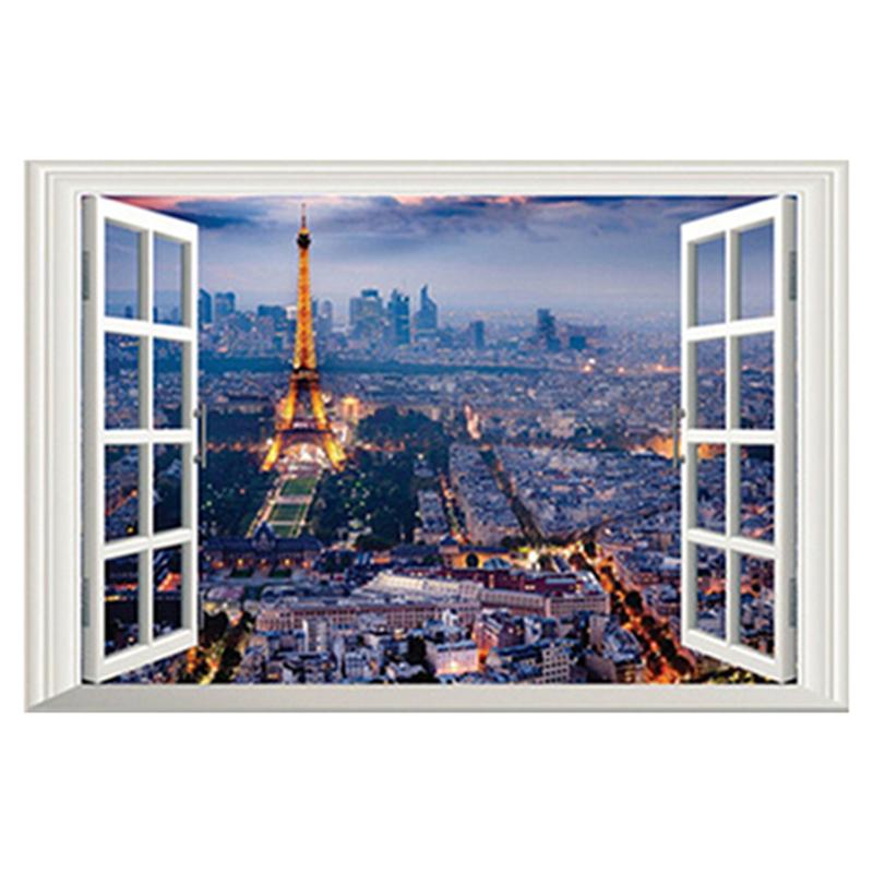 Multiple Styles City Landscape Mural For Home Decoration Aesthetic Rooms Window Art Tower Of London View Vinyl Wall Stickers