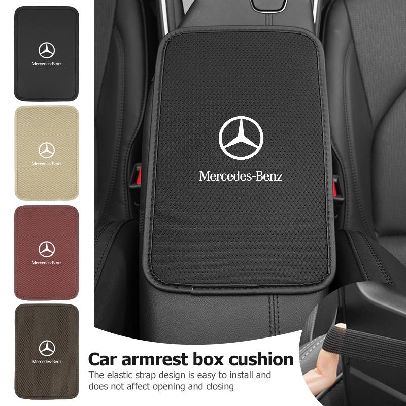 For Benz CC18Ice Silk Car Armrest Box Center Console Protection Pad For Mercedes Benz W202 W212 W126 W140 W168 W177 CLS GLE GLC GLS CLA
