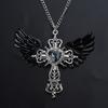 Angel Crossed Necklace Women Sweater Chain Female Hip-hop Non-fading Jewelry