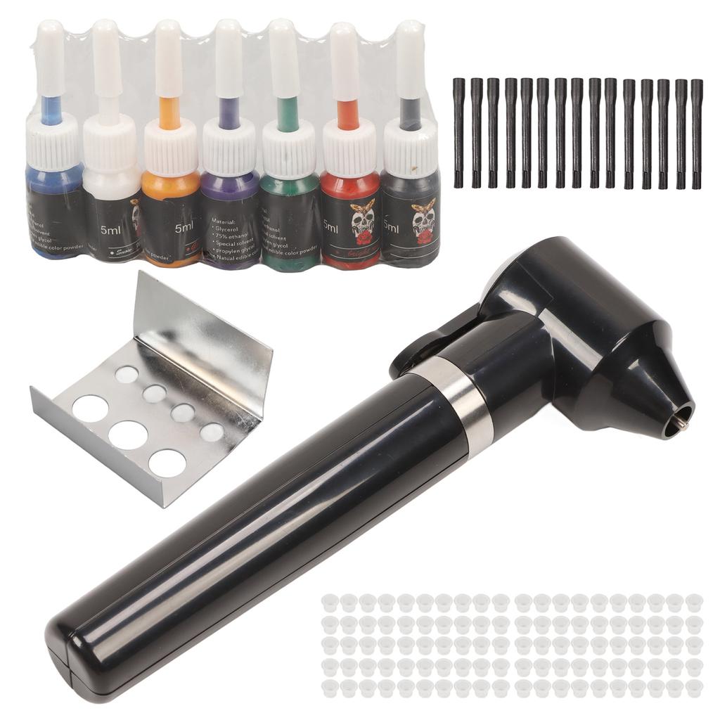 Tattoo Ink Mixer Kit Battery Powered Lightweight Portable Tattoo Pigment Mixer Machine with 7
