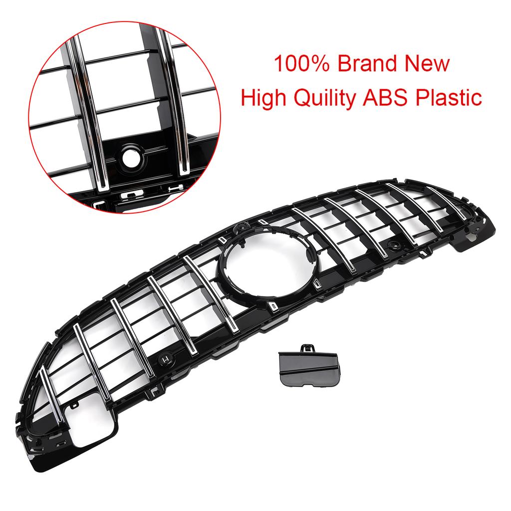 GTR Style Front Bumper Grille Grill W/Camera Fit Mercedes Benz W206 2022-2023