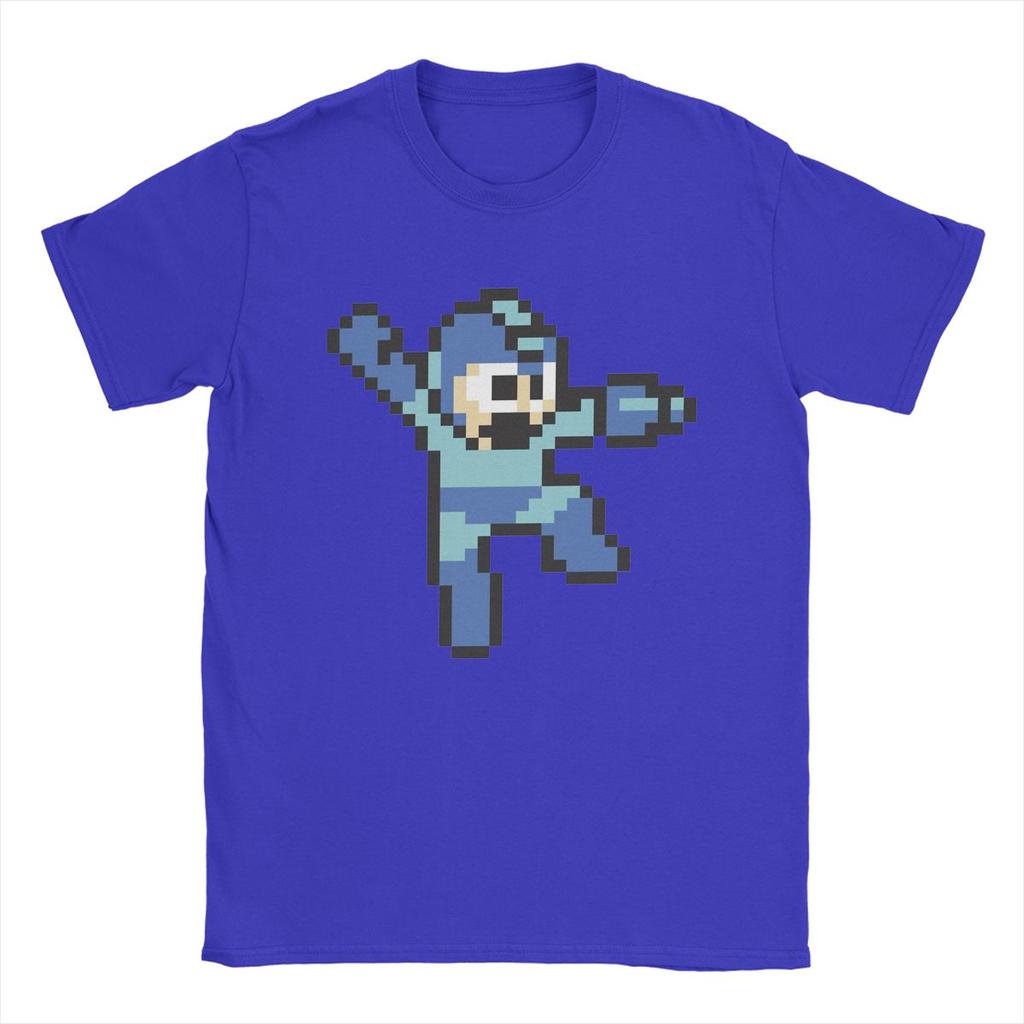 Megaman Jump'n Shoot T Shirts Men 100% Cotton Novelty T-Shirts Round Collar Tee Shirt Short Sleeve Tops Plus Size