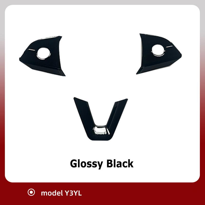 Car Steering Wheel Button Stickers for Tesla Model 3 Highland Model Y Juniper Model YL 2025 Interior Trim Decorative Accessories